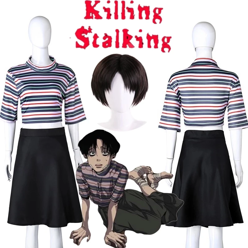 Manga-Killing-Stalking-Yoonbum-Yoon-Bum-Cosplay-Costume-Wig-Girls-Casual-T-Shirt-Skirt-Halloween-Carnival.jpg_Q90.jpg_.webp