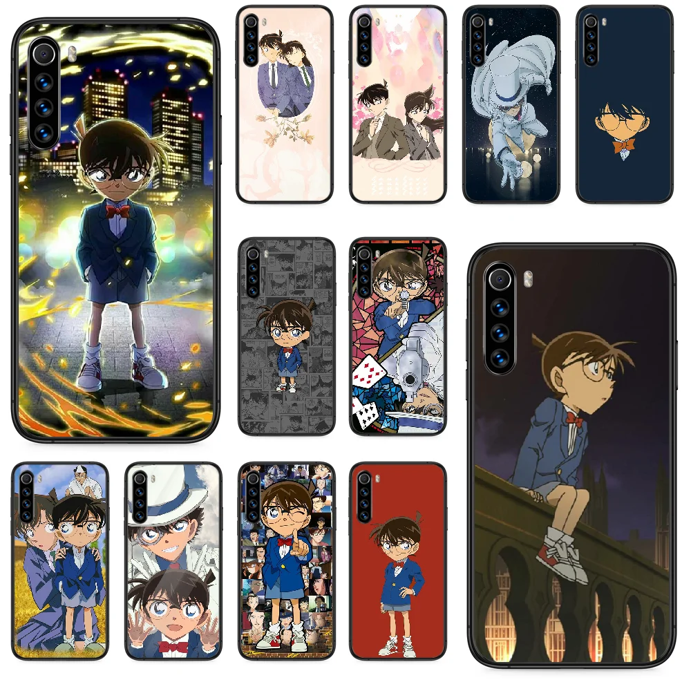 Чехол для телефона Detective Conan Xiaomi Redmi Note 4A 4X 5 6 6A 7 7A 8 8A 4 5A 8T Plus Pro Черная задняя крышка