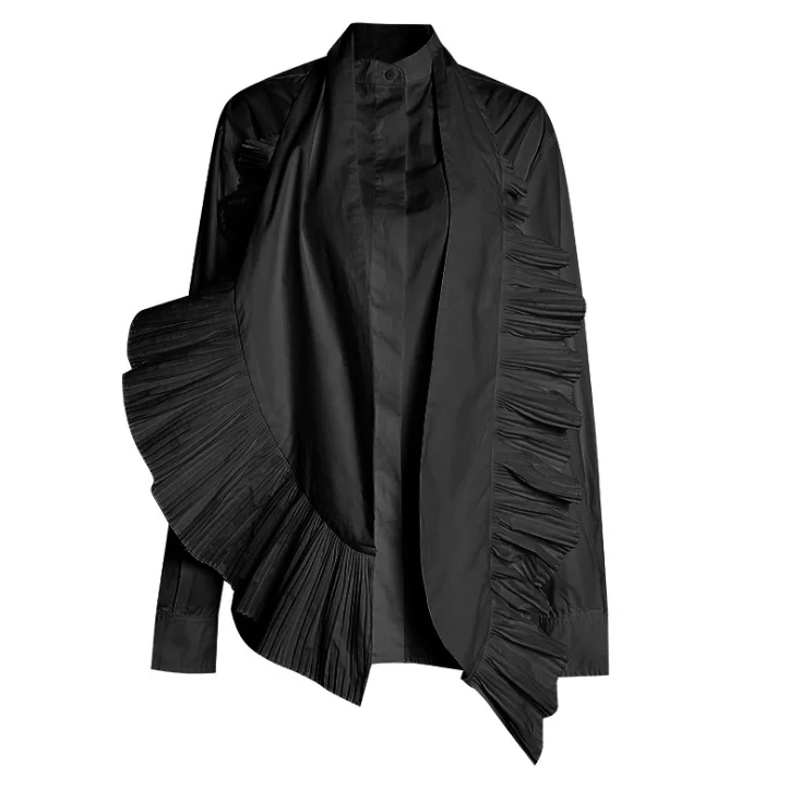 Ceny SuperAen 2019 wiosna nowa damska koszula Solid Color swobodna dzikość moda bluzki i topy kobieta bawełna europa odzież damska