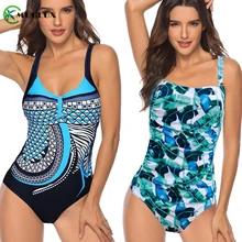 Большой размер, купальник, сдельный купальник, женский, черный, винтажный, цветочный принт, пляжный купальник, женский купальник, монокини, XXXXXL