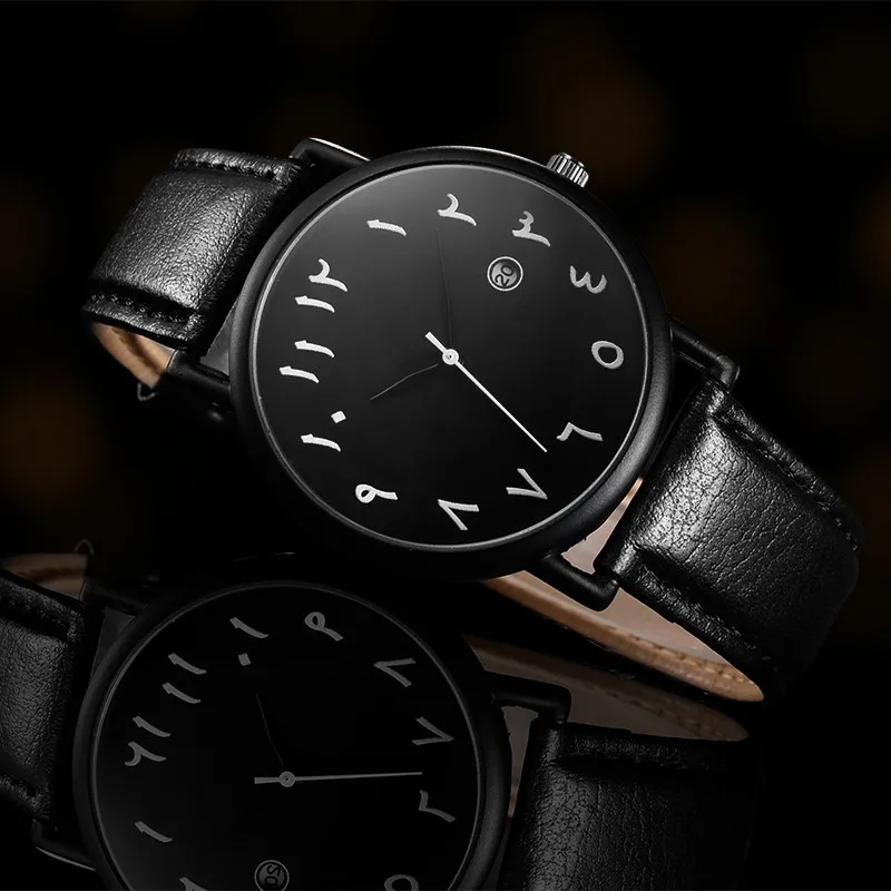 Mens Watches 2023 Luxury Brand Leather Wrist Watch for Men Arabic Numerals Date Casual Sport Quartz Wristwatch Relogio Masculino 4