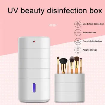 

Ultraviolet Uv Disinfection Box Multifunctional Makeup Sterilizer Deep Ultraviolet Uv-C Led Lamp Sterilization 5 Lamp Beads