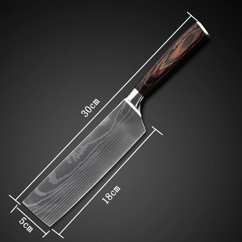 " Профессиональный кухонный нож шеф-повара, кухонный нож, 8 дюймов, нож шеф-повара 7CR17, стальные японские ножи, нож для мяса, нож