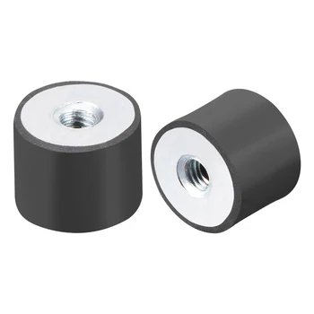 

uxcell M4 M5 M6 Thread Female Rubber Mounts,Silentblock Base Block for Air Compressors and Fitness Equipment