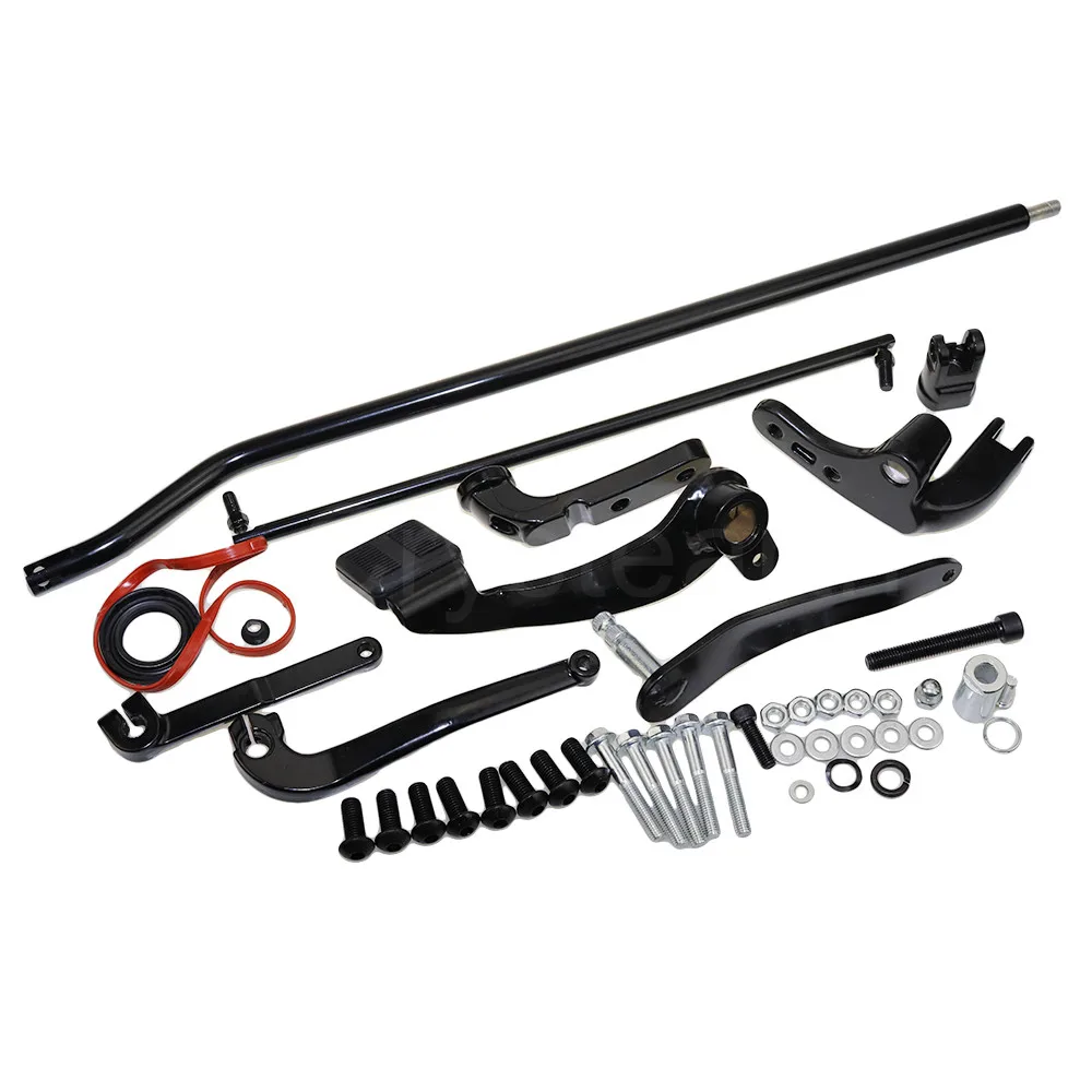Motorcycle Black Forward Controls Complete Kit Levers Linkage For