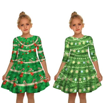 

Christmas Girls Dress 8-12 Years Teens Girls Party Dresses For Girls Kids Santa Claus Dresses New Year Children Carnival Dress