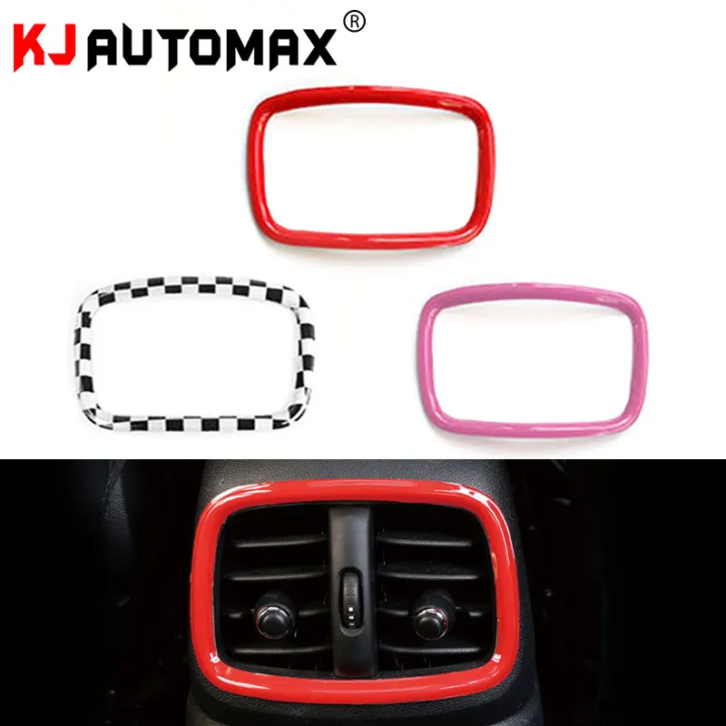 KJAUTOMAX для Mini Cooper F60 F54 задний Кондиционер Выход украшения Пластиковые Автомобильные аксессуары Красный Розовый Checker