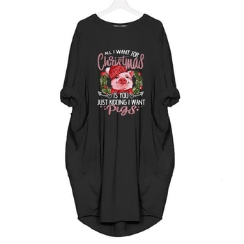 

New Arrival Christmas Letters Print T-Shirt For Women Pocket Tshirt Tops Plus Size Women Summer Femme Punk Graphic Tees Women