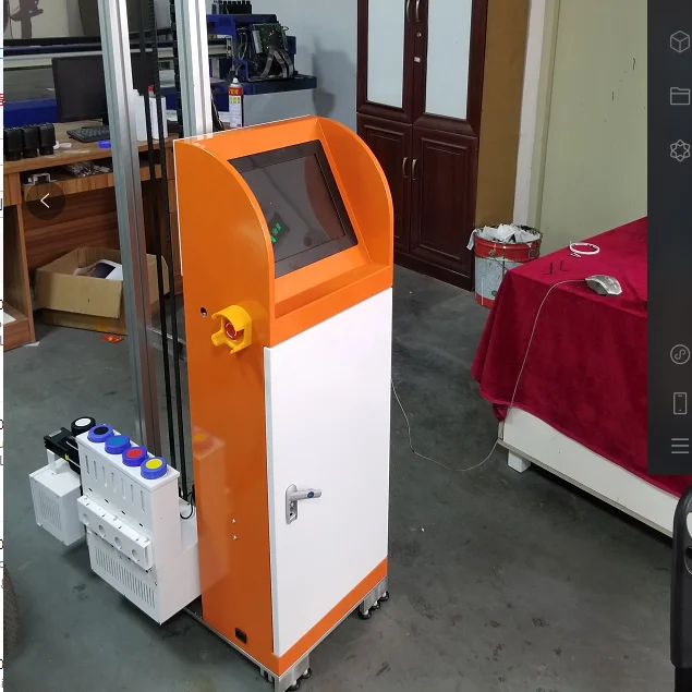 New Design TX800 Double Heads UV Ink Wall Printer 3D Wall Printing Machine Price afbeelding