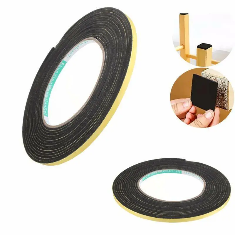 

5mm single-sided adhesive waterproof and weatherproof strip foam sponge adhesive tape window door seal