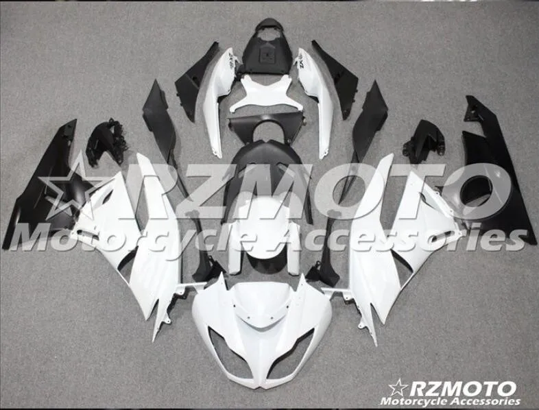 Стиль ABS литьевая форма мотоцикл Полный обтекатели подходит для Kawasaki ZX-6R 09 10 11 12 2009-2012 набор на заказ Белый Черный хороший
