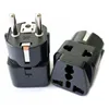 White Black copper 2in1 AU UK US to EU Universal Germany France Indonesia South Korea Russia Schuko Travel Plug Adapter Type E/F ► Photo 2/6