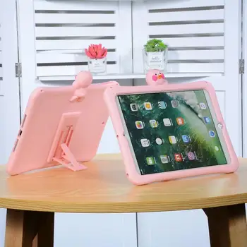 

Cute 3D Cartoon Pattern Kids Case For iPad 9.7 2018 2017 A1822 A1823 A1893 cover silicon stand funda for iPad Air 1 A1475 cases