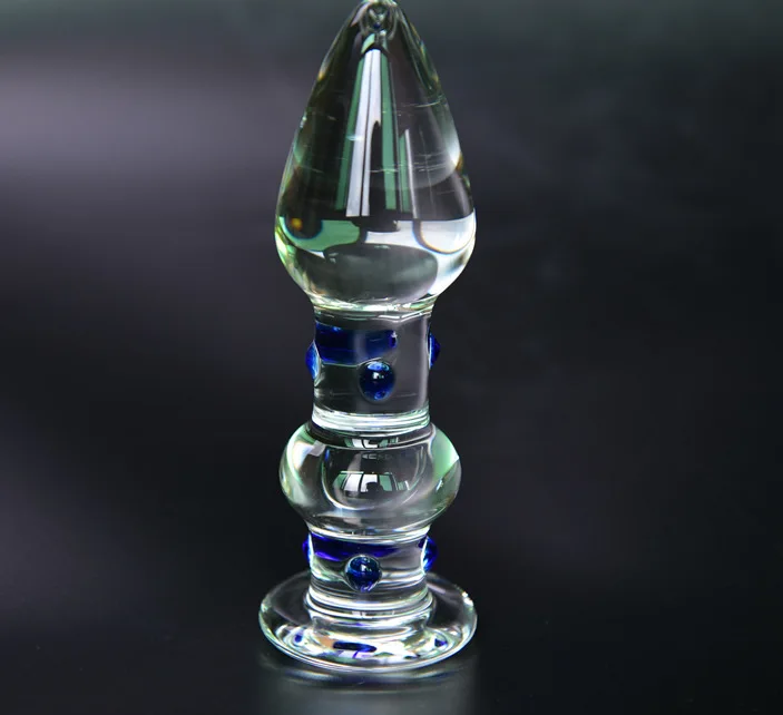 Yue inflooring A46004 стеклянный анус Suppository Butt Plug охлаждающий летний день Льда и Огня двойные дни взрослый секс продукт