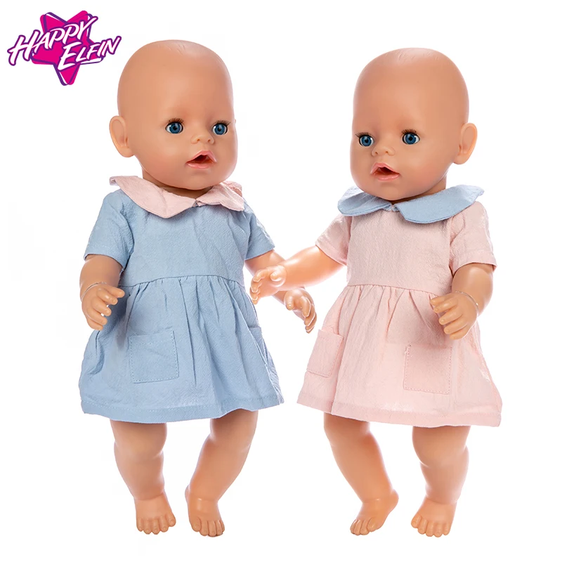 

2023 New Dolls Cowboy skirt clothes Suit Fit For 43cm Dolls 17inch Baby Reborn Doll Clothes