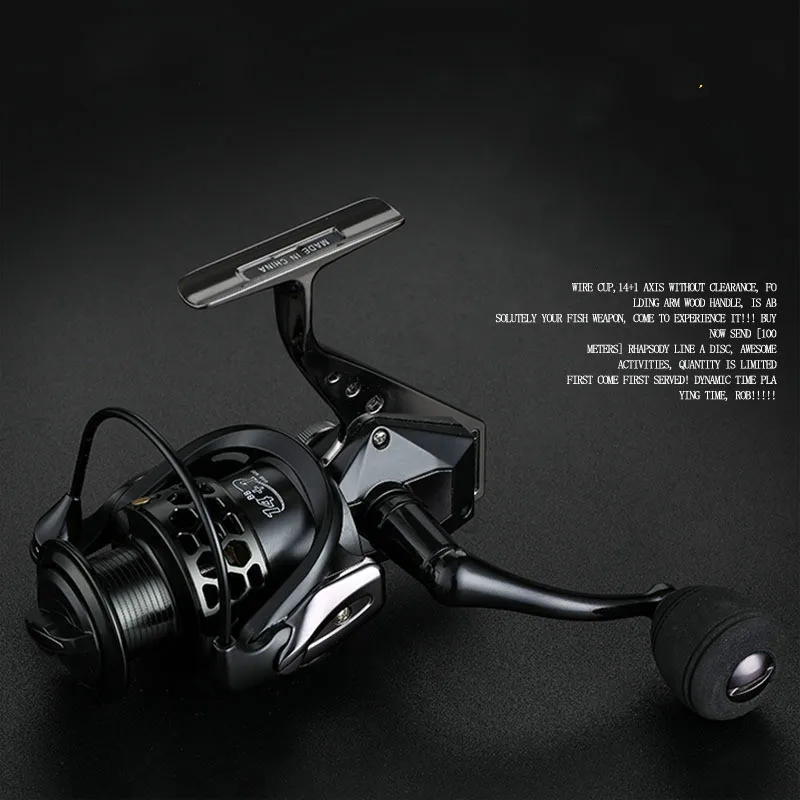 

14+1 BB Double Spool Fishing Reel 5.5:1 Gear Ratio High Speed Spinning Reel Carp Fishing Reels For Saltwater Molinete De Pesca