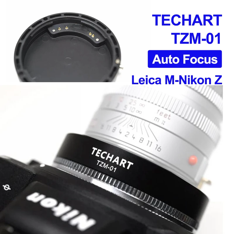 Techart TZM 01 ライカmレンズ用afレンズアダプター,ニコンzマウントカメラ用z5 z6 z7 z50 z6ii z7ii,LM NZ レンズアダプターリング|レンズアダプタ| - AliExpress