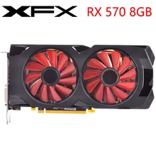 XFX Video Card RX 570 8GB 256Bit GDDR5 Graphics Cards for AMD RX 500 series VGA Cards RX570 Used DisplayPort HDMI DVI 580