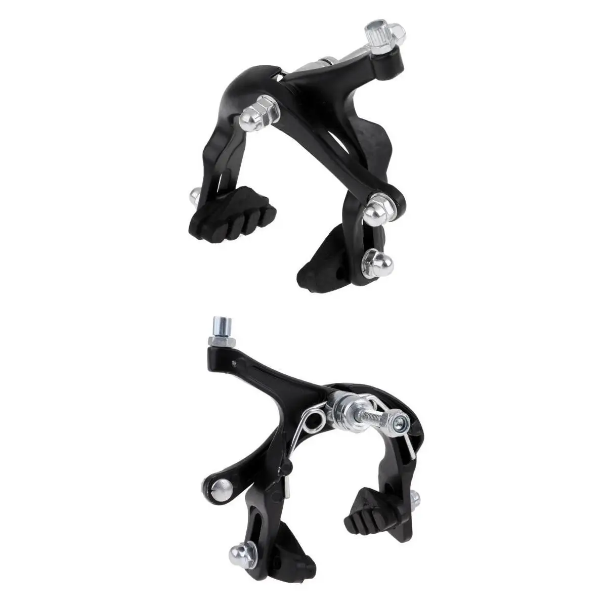 1 Set Bicycle Brake C Caliper System Front Rear Side Pull Brake Long Arms Clamp Quick-Release Bike Lever Cable Housing