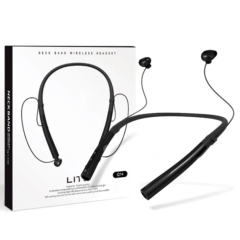 Wireless Smart Magnetic Neckband Bluetooths Earphone Earbuds with Microphone Stereo In Ear Headsets for Iphone Android Samsung