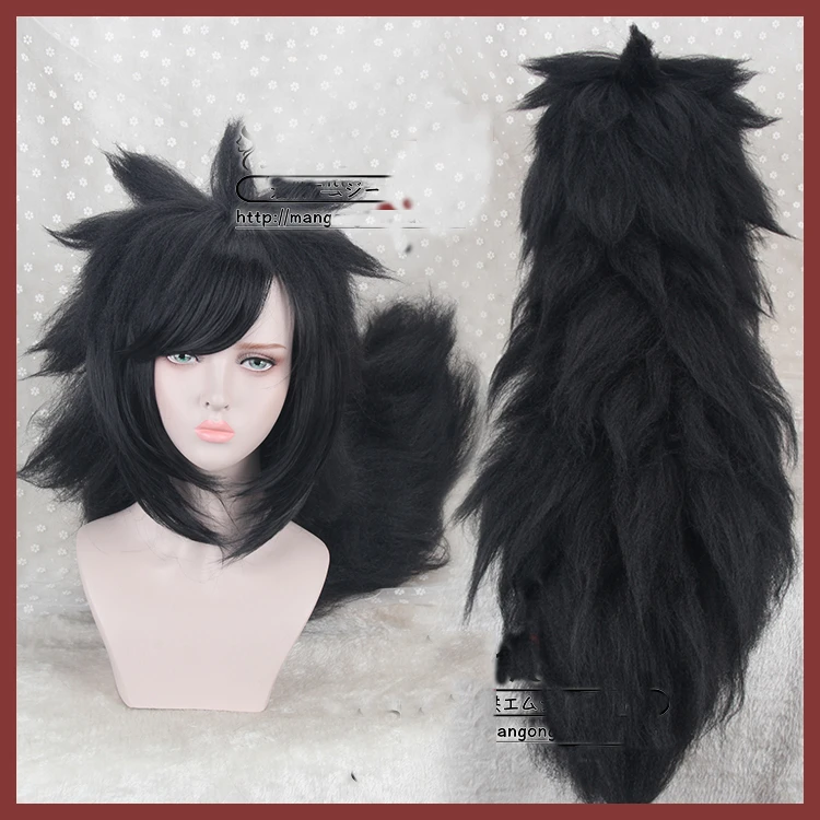 Anime Cosplay Wigs Uchiha Madara Cosplay wigs Long Ponytail Synthetic