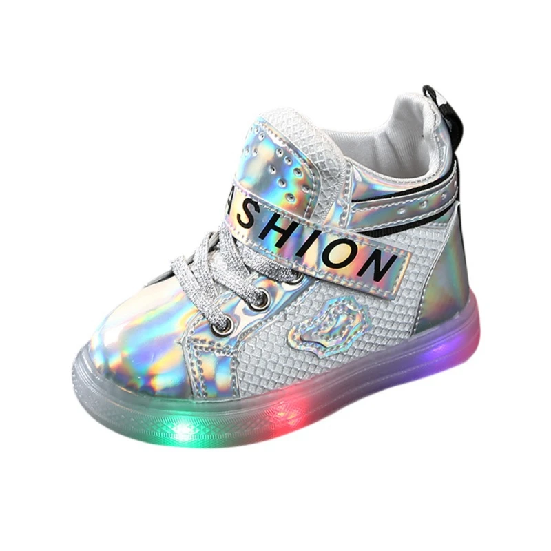 Fashion Sneakers For Children Girl Boys Star Luminous Kids Casual Colorful Light Shoes Sneakers Baby Shoes