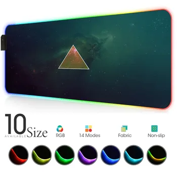 

Minimalism line RGB Mouse Pad Colorful Black Gamer Accessories LED MousePad Gaming pads with Backlit computer PC Keyboard mat