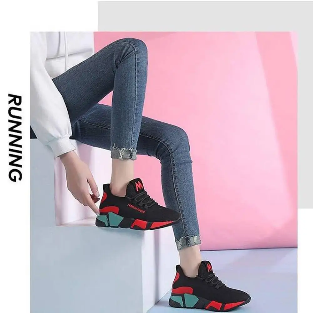 New Women's Mesh Breathable Shoes Soft Bottom Fashion Colorful Shoes Non-slip Shoes Running Casual Sports Women's Shoes