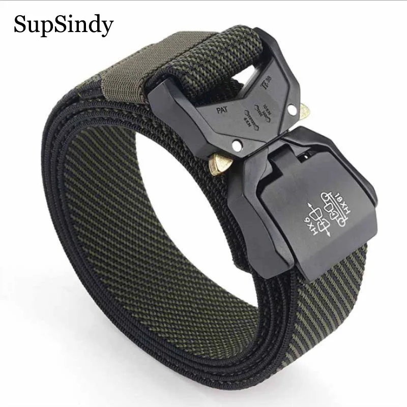 SupSindy военный боевой мужской эластичный нейлоновый тактический пояс ремень из