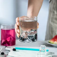 Креативные холм нижние стеклянные es воды чашки для офиса чай фрукты чай молочные напитки сок пиво виски стекло 380 мл