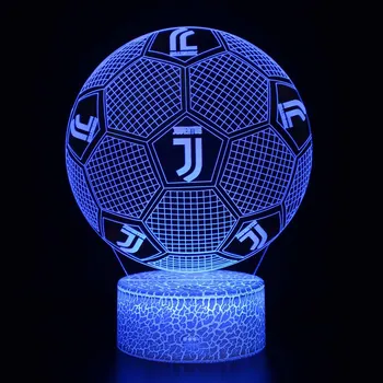 

3d illusion lamp Smart 7 Colors changing Night Light Table Lamp (Football) christmas light led children lighting (READY STOCK)