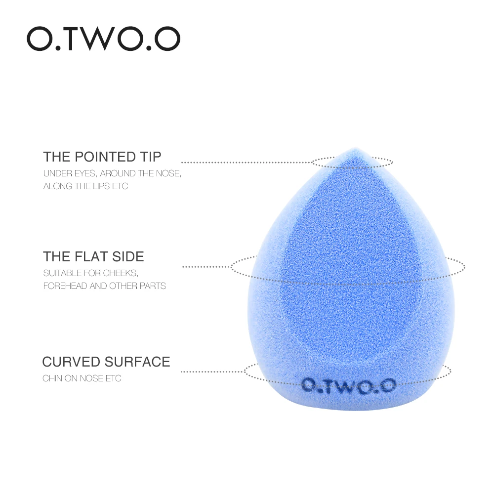 O. TWO. O 1 шт., спонж для макияжа, косметическая пудра, Тональная основа, тональный крем, растушевка, спонж для макияжа, Женский инструмент для красоты 9919