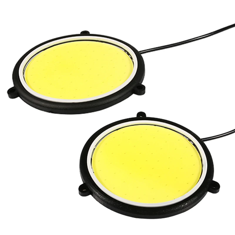 HYZHAUTO  COB DRL 88mm  ڵ LED ְ , ڵ  Ȱ ,  12V, 2 