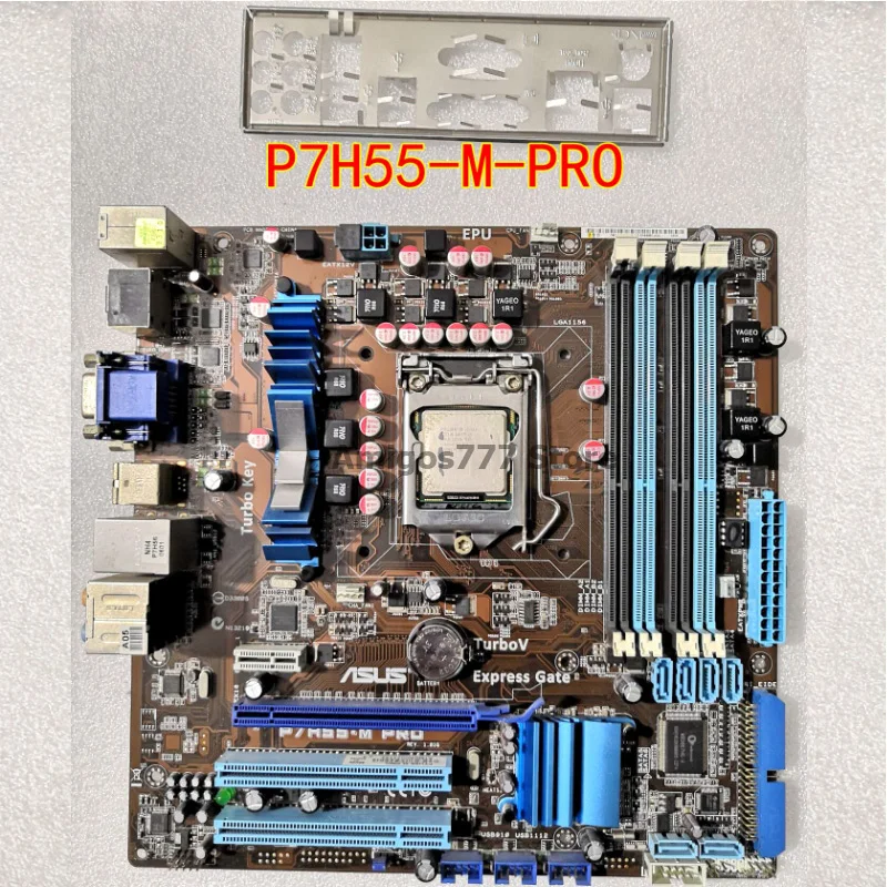 Socket LGA 1156 DDR3 оригинальная материнская плата ASUS P7H55D-M PRO Core i7 i5 i3 cpu Intel H55 16GB USB2.0 настольная материнская плата uATX 1156 Socket LGA 1156 DDR3 оригинальная материнская плата ASUS P7H55D-M PRO Core i7 i5 i3 cpu Intel H55 16GB USB2.0 настольная материнская плата uATX 1156