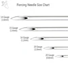 ZS Body Piercing Tool Kit 12-20g Professional Body Piercing Needles Clamp Gloves Tools Set Ear Tragus Helix Nose Navel Piercing ► Photo 3/6
