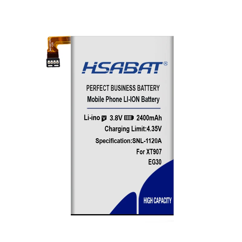 HSABAT Батарея для Motorola Droid RAZR M XT905 XT907 XT890 XT902 XT980 MXT901 2400 мА/ч, EG30