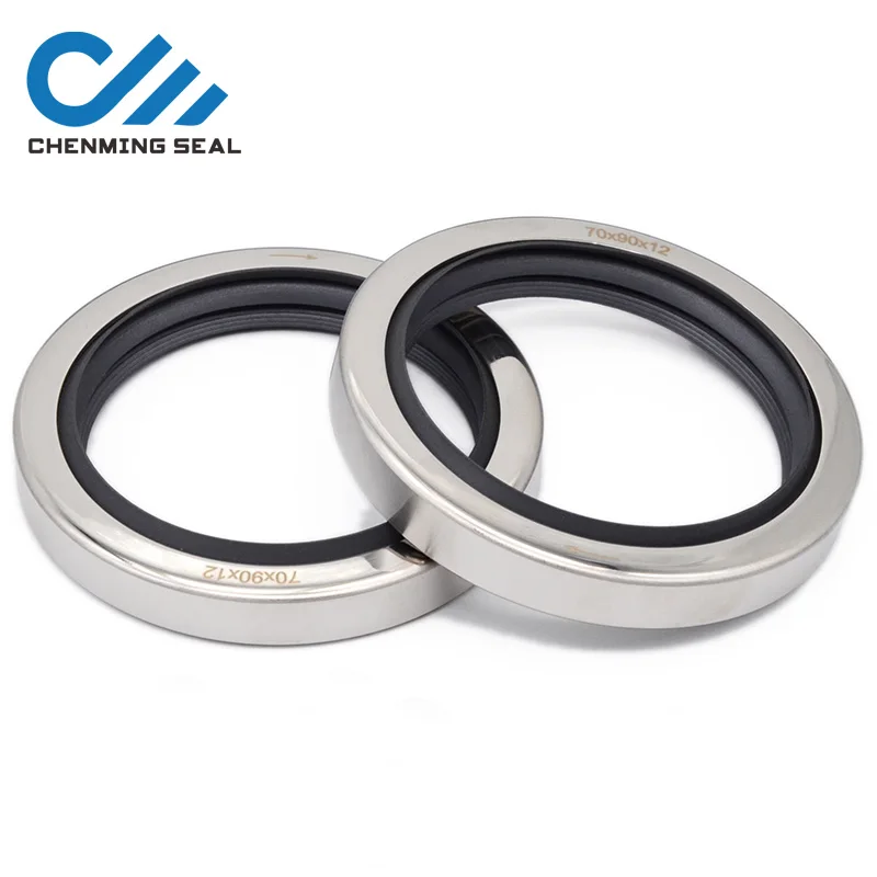 100*130*12 Ptfe Lip Oil Seal With Stainless Steel Housing Single Lip