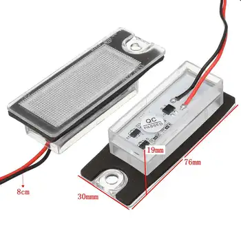 

Hot Pair Rear Licence Number Plate LED Light White For Volvo V70 CX70 S60 S80 XC90 2001 2002 2003 2004 2005 2006 2007