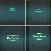 Funlife внешней торговли горячие продажи светящийся люминесцентный наклейки туалет ванная комната настенные наклейки на двери GS028