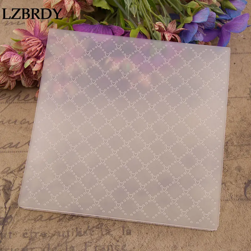

1 Pack New Heart Circle Dots Plastic Embossing Folders for Card Making Scrapbooking Thanksgiving Christmas Embossing Folders