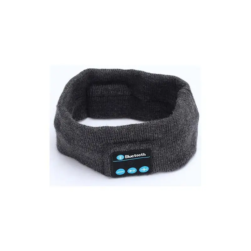 Studyset Bluetooth вязаная повязка на голову Sweatband беспроводные наушники гарнитура динамик упражнения серый белый
