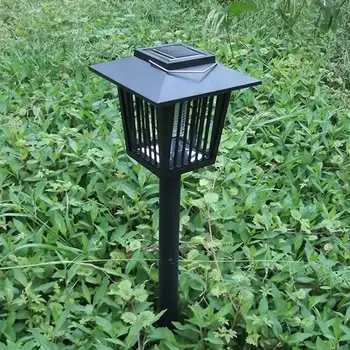 

Solar Powered Outdoor Insect Mosquito Killer Bug Zapper Garden LED Lawn Light