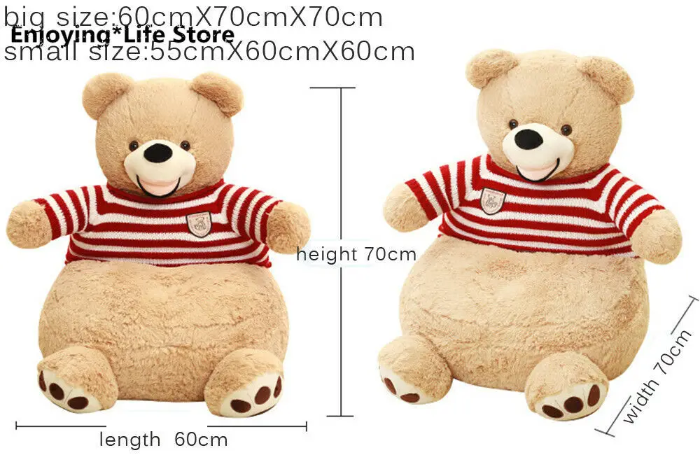 Cotton Bear Plush Luxury Sofa Anime Bears Chair Tatami Cushion Kids Kindergarten Kids Chair Kids Furniture Toddler Chair