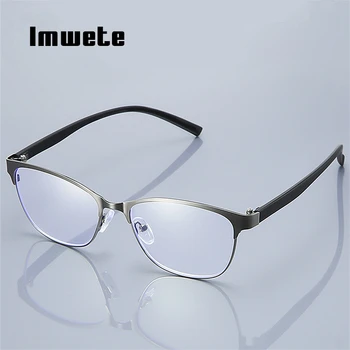 

Imwete Vintage Cat Eye Reading Glasses Women Men Anti Blue Light Presbyopic Eyeglasses For Parents Metal Eyewear +1.0 +4.0