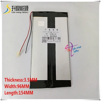 

3.7V 8000mAH 3596154 Polymer lithium ion / Li-ion battery for tablet pc,GPS,mp3,mp4,POWER BANK