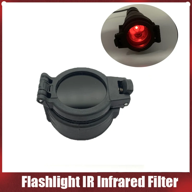 Flashlight IR Filter Torch Cover for M300 M600 IR Tactical Light 25mm Diameter 
