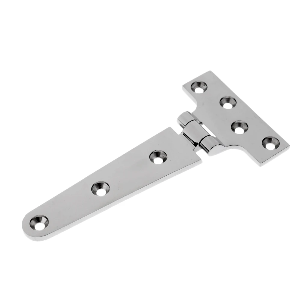 Set Of 2, Stainless Steel Rustproof Cabinet Door/Gate Hinge Silver 6 Inch