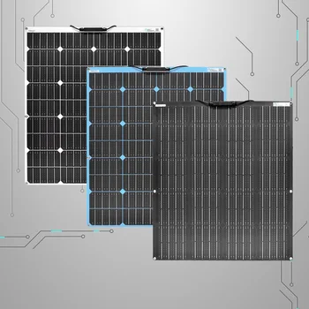 

solar panel 100w 12v flexible solar energy 12v battery charger home system complete kit for car RV boat caravan outdoor travel