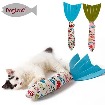 

Teeth Grinding Catnip Toys Funny Interactive Fish Plush Cat Toy Pet Kitten Chewing Vocal Toy Claws Thumb Bite Cat Mint For Cats