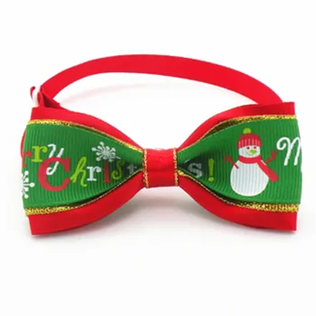 

50PC/Lot Snowman Dog Bowties Christmas Pet Dog Bow Ties Neckties Dog Accessories